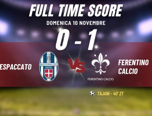 Montespaccato – Ferentino Calcio 0-1: Tajani regala 3 punti cruciali